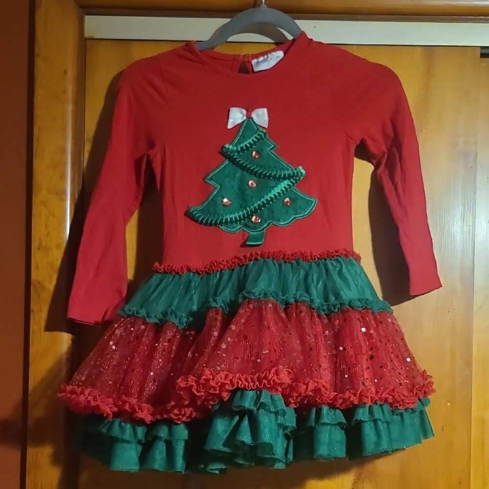 Emily Rose Red and Green Holiday Dress